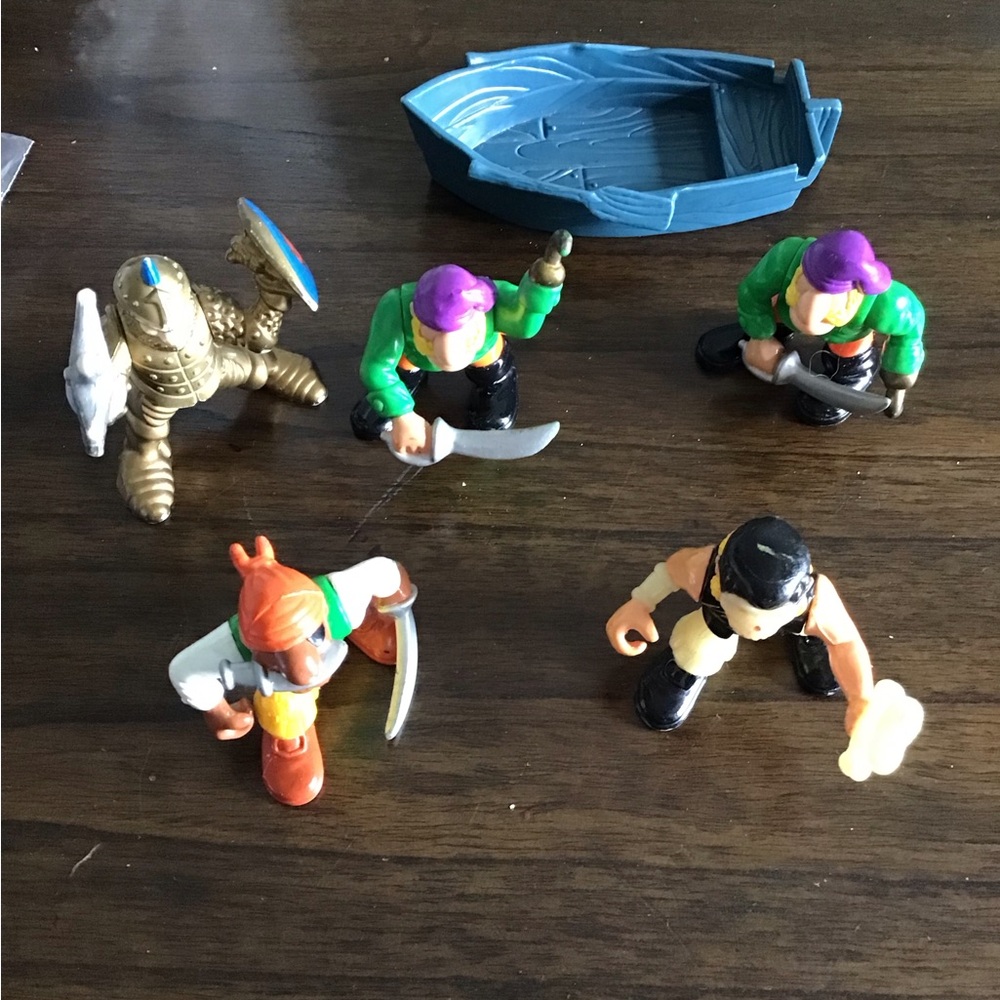 Vintage 1994 set of 6 Fisher Price adventure, series, figurines